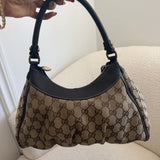 Brown Gucci Mini D-Ring Shoulder Bag
