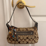 Coach Brown Monogram Shoulder Bag