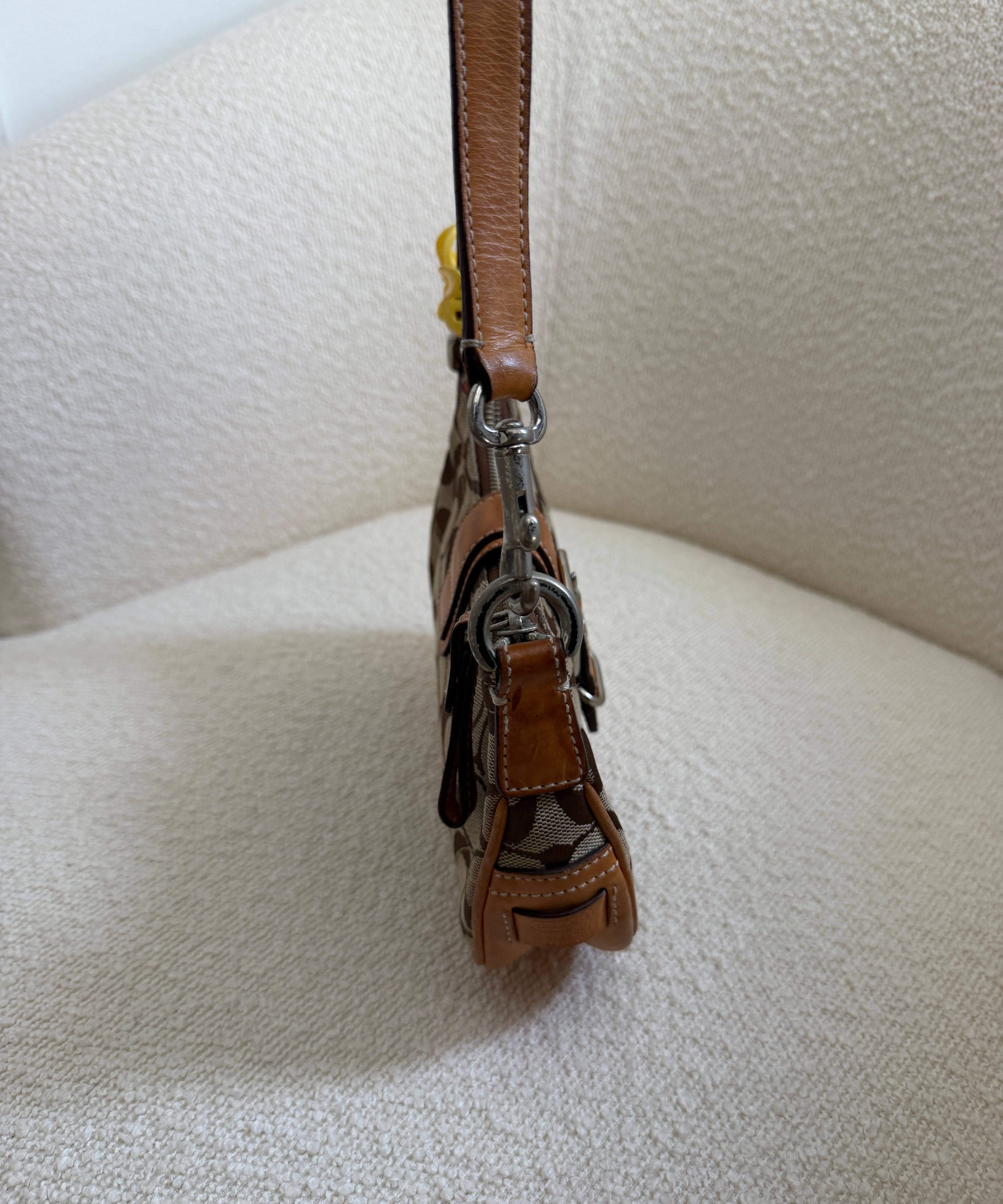 Coach British Tan Demi Hamptons Buckle Bag