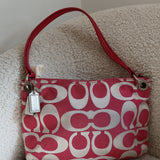 Rare Pink Coach Poppy Double Pocket Pushlock Bag