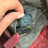 Burgundy Fendi Zucca Chef Shoulder Bag