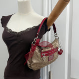 Coach Red Signature Poppy Shoulder Bag