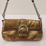 Coach Gold Swarovski Satin bag