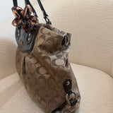 Coach Brown Signature Ashley Carry-All Bag