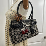 Coach Grey Signature Hamptons Carry-All Bag