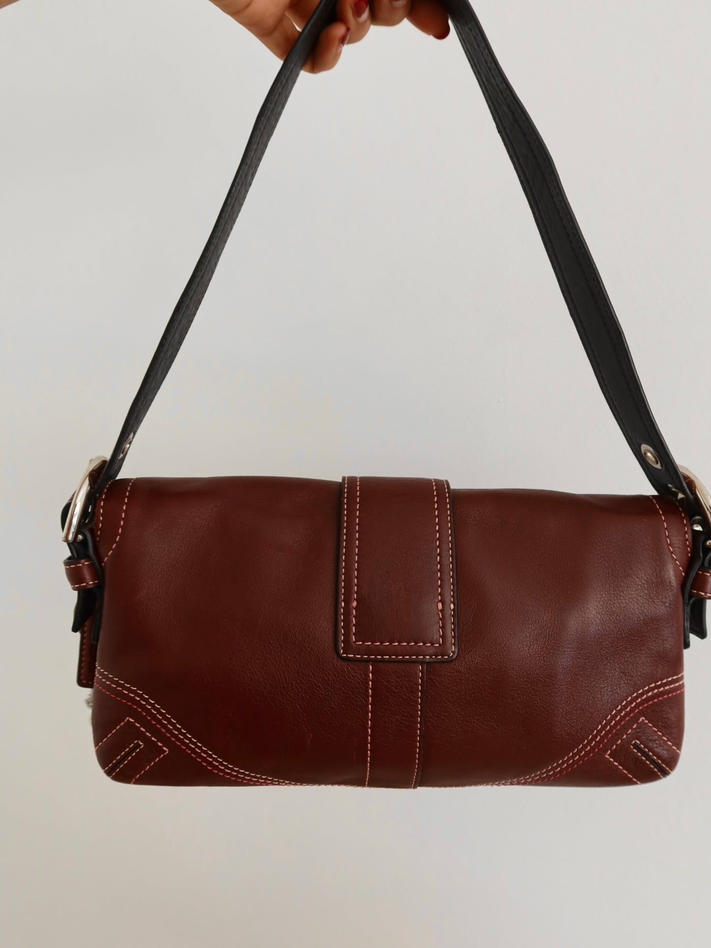 Rare Maroon Soho Demi Flap