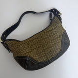 Coach Brown Signature Mini Hobo Bag