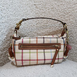 Coach Tattersal Kisslock Top Handle Bag