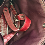 Coach Burgundy Patent Leather Ashley Carry-All Bag