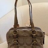 Rare Coach Gold Signature Bonnie Satchel Bag