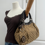 Brown Gucci GG Sukey Tote Bag