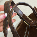 Coach Brown Suede Tote Bag