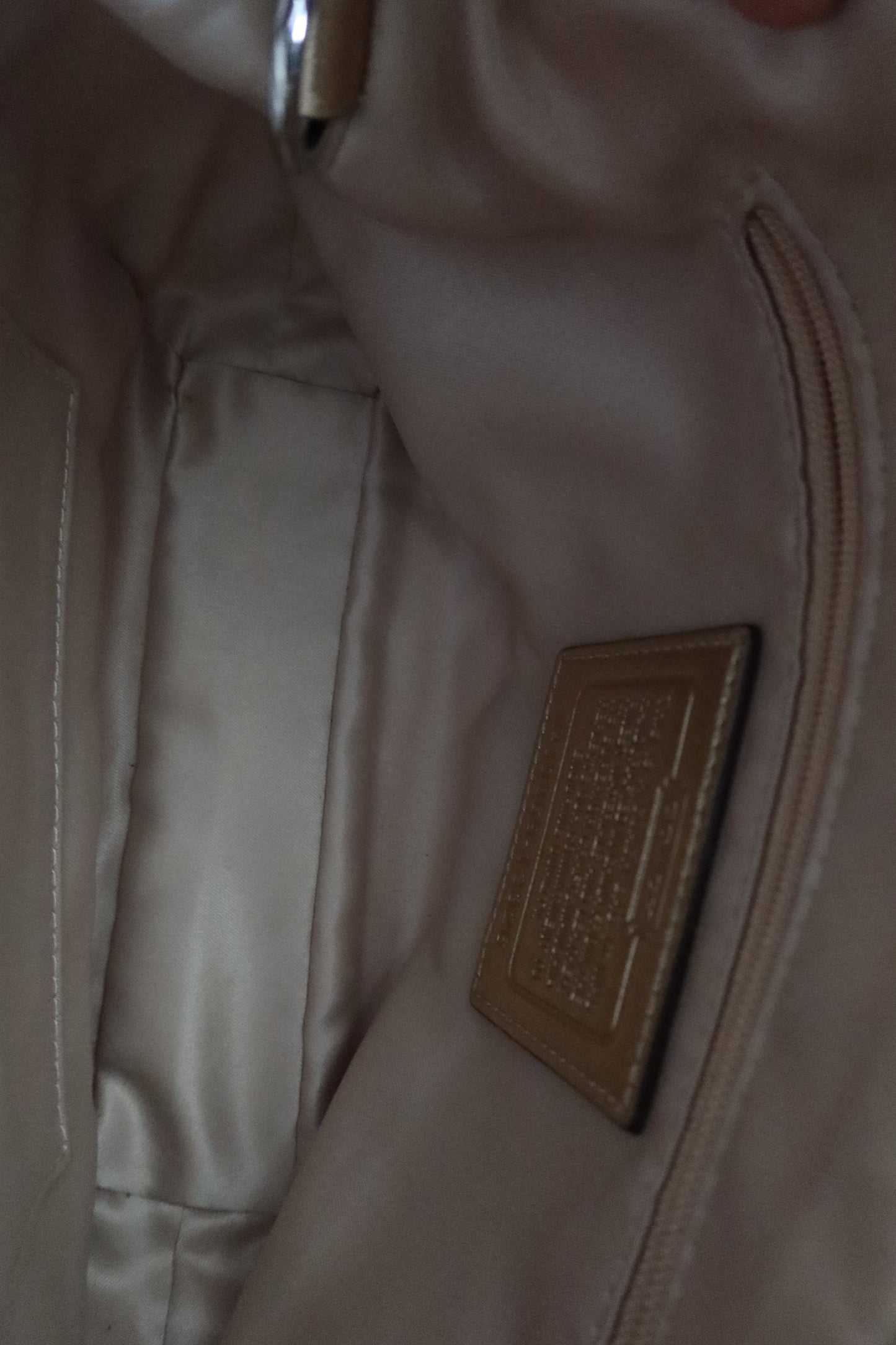 Coach Gold Monogram Shoulder Bag