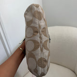 Coach Beige Signature Poppy Shoulder Bag