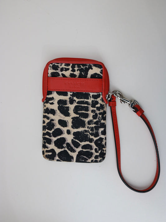Coach Leopard Print Digi Cam Case