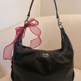 Coach Black Leather Madison Shoulder Bag