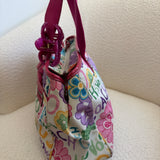 Coach Scribble Magenta Floral Tote Bag