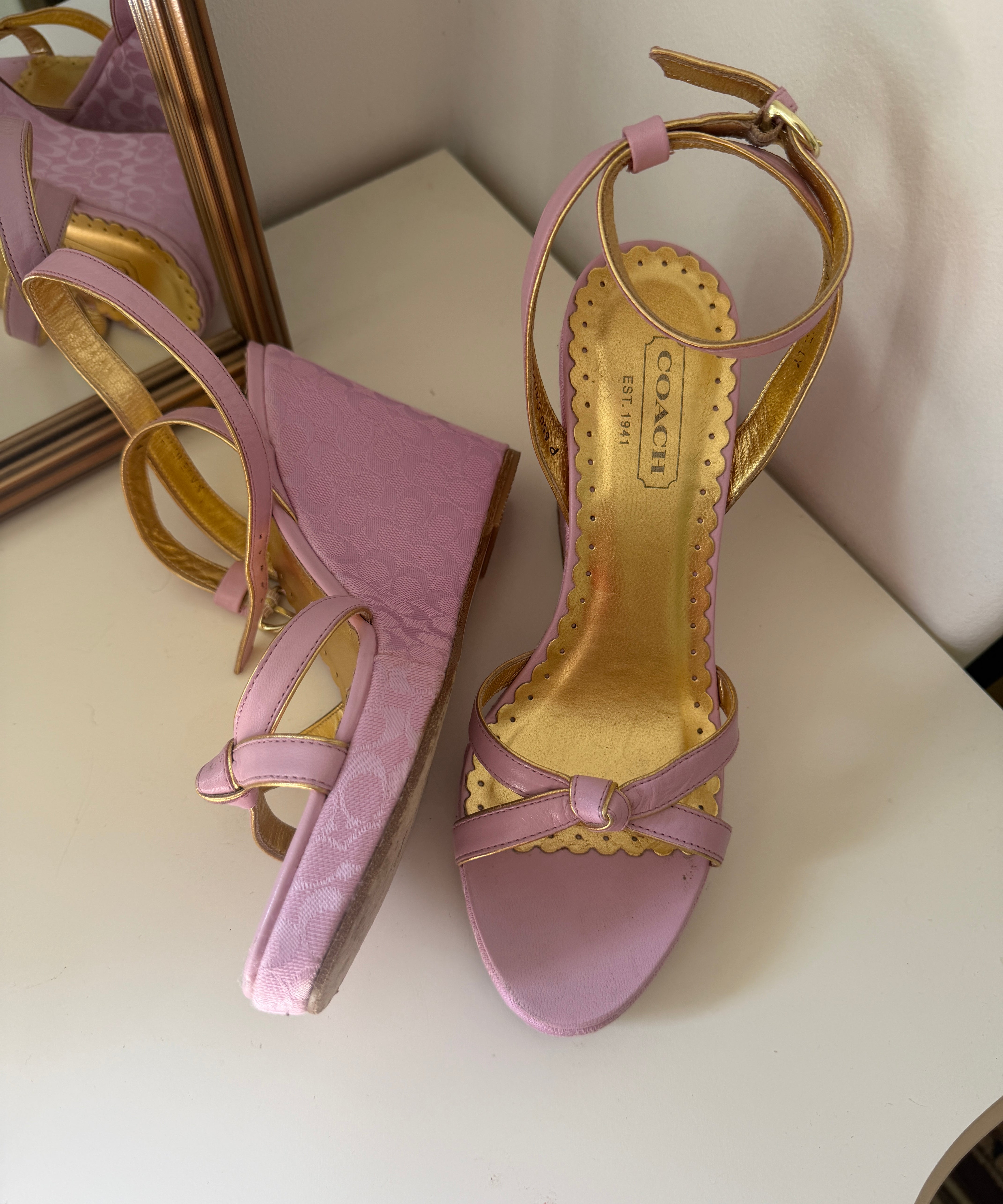 Coach Peep-Toe Cathleen Wedges (7)