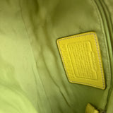 Coach Lime Green Signature East West Baguette