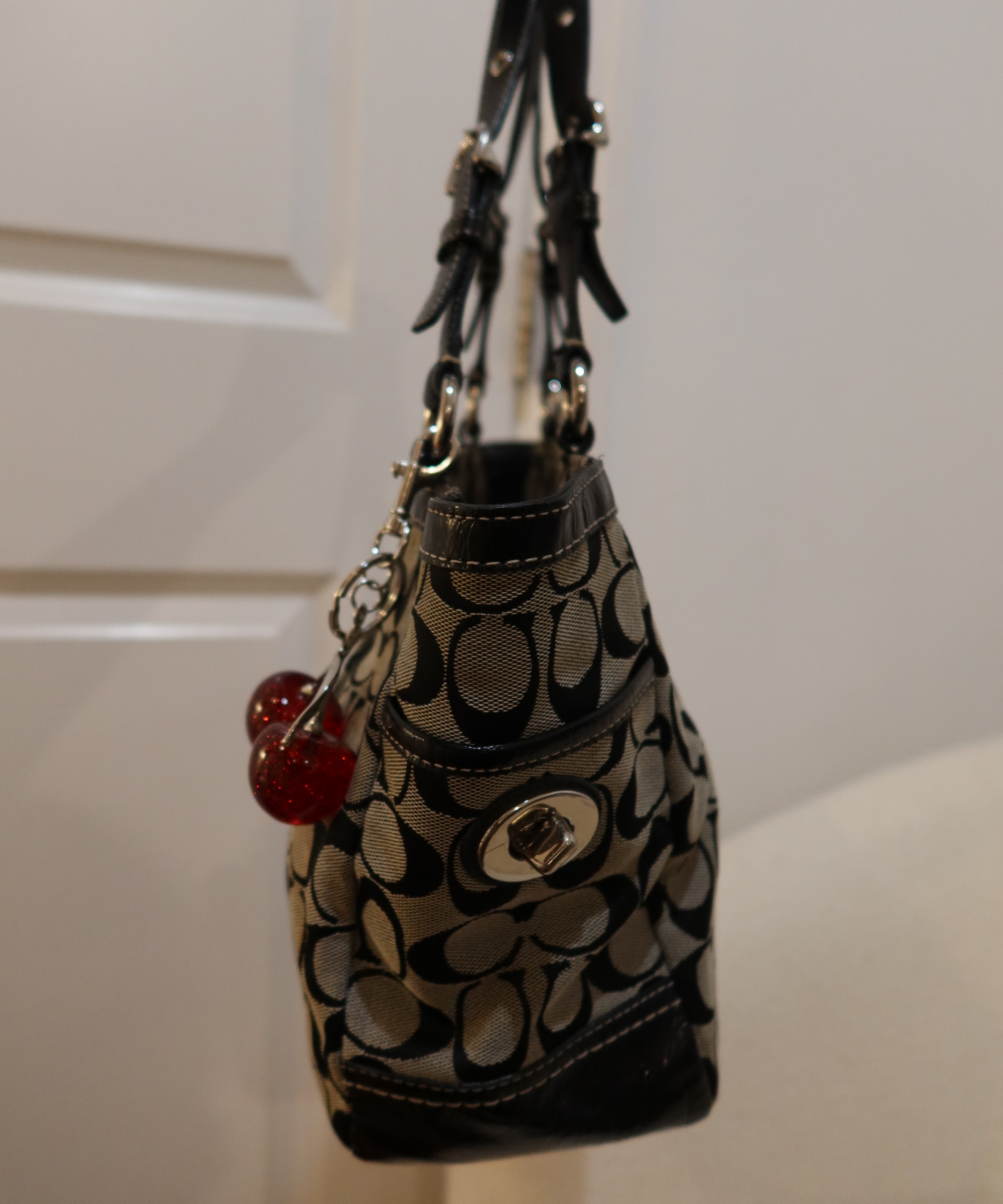 Coach Grey Signature Gallery Tote Bag