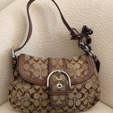 Coach Brown Canvas Large Soho Bag