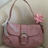 Coach Pink Leather Large Soho Bag
