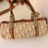 White Dior Romantique Mini Barrel Bag