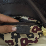 Brown Leather Gucci Mini D-Ring Shoulder Bag