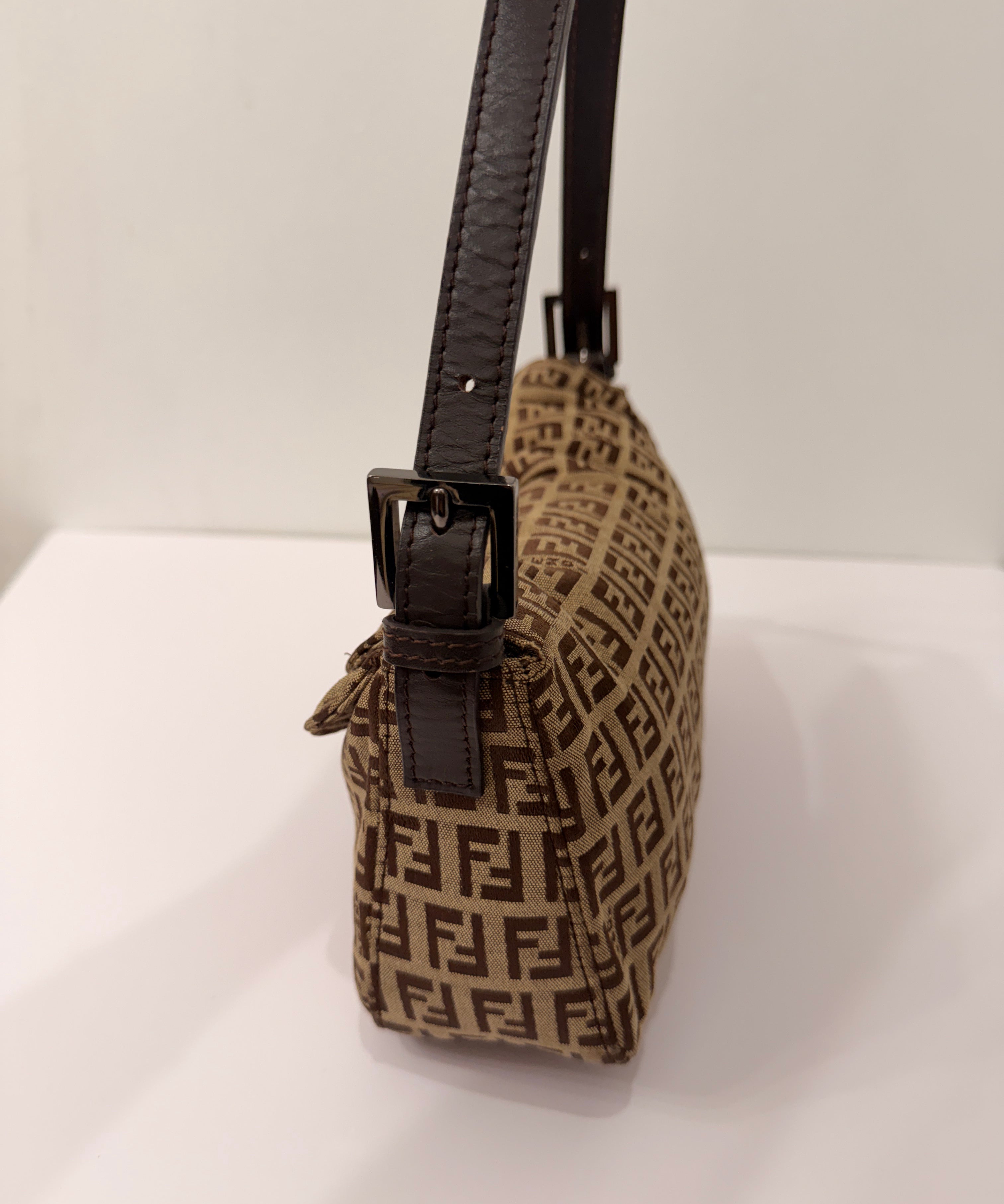 Fendi Signature Brown Baguette Bag