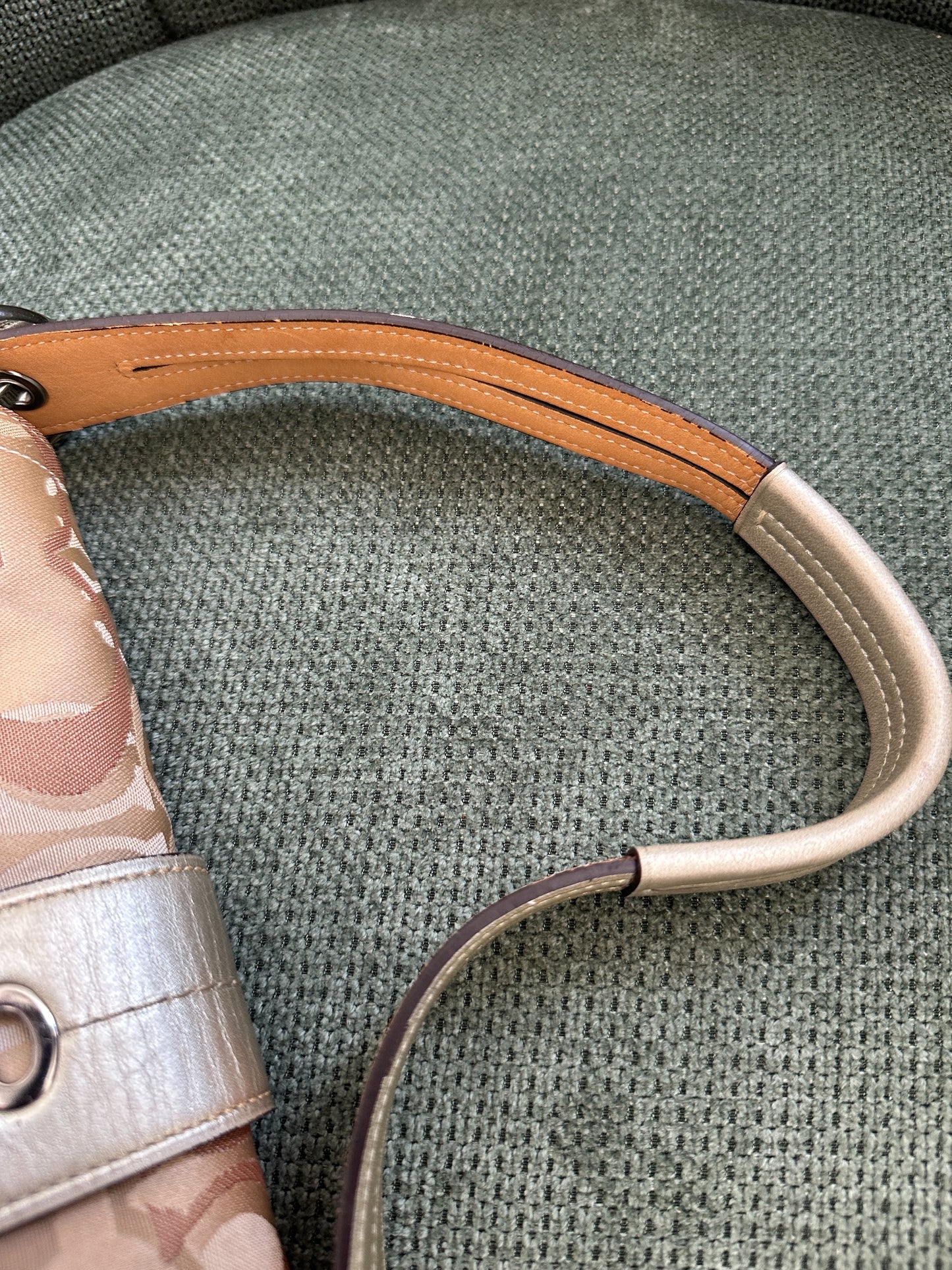 Coach Beige Optic Soho Baguette