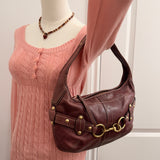 Plum Coach Ergo Belted Shoulder Bag