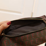 Brown Fendi Zucca Shoulder Bag