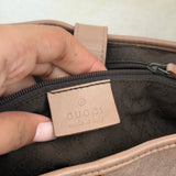 Taupe Suede Gucci Jackie Shoulder Bag