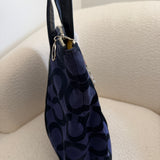 Coach Navy Poppy Tote Bag