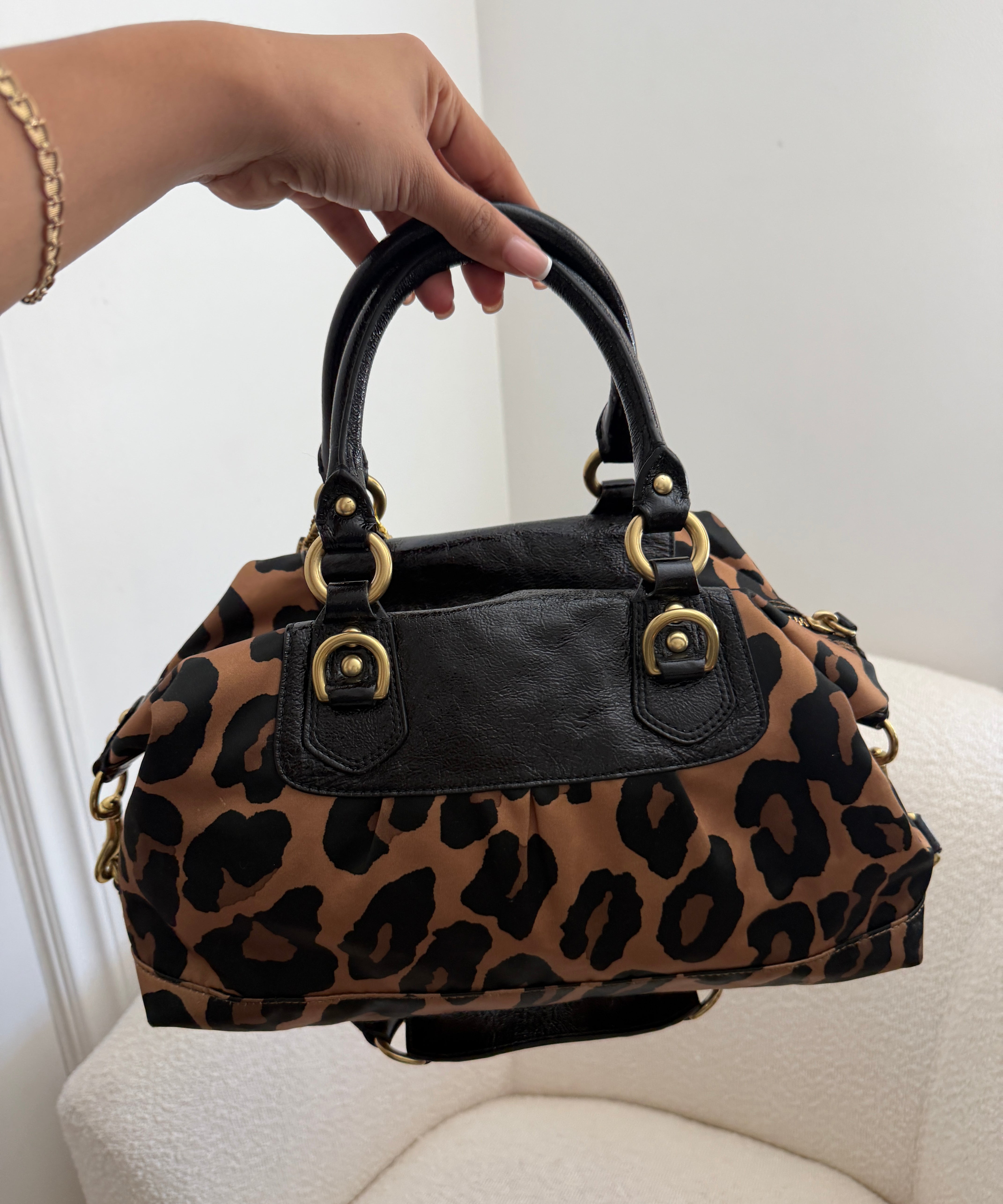 Leopard Print Coach Sabrina Madison Bag