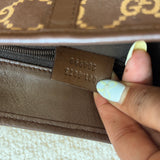 Brown Gucci Canvas Jackie Shoulder Bag