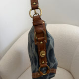 Denim Coach Canvas Large Carly Bag