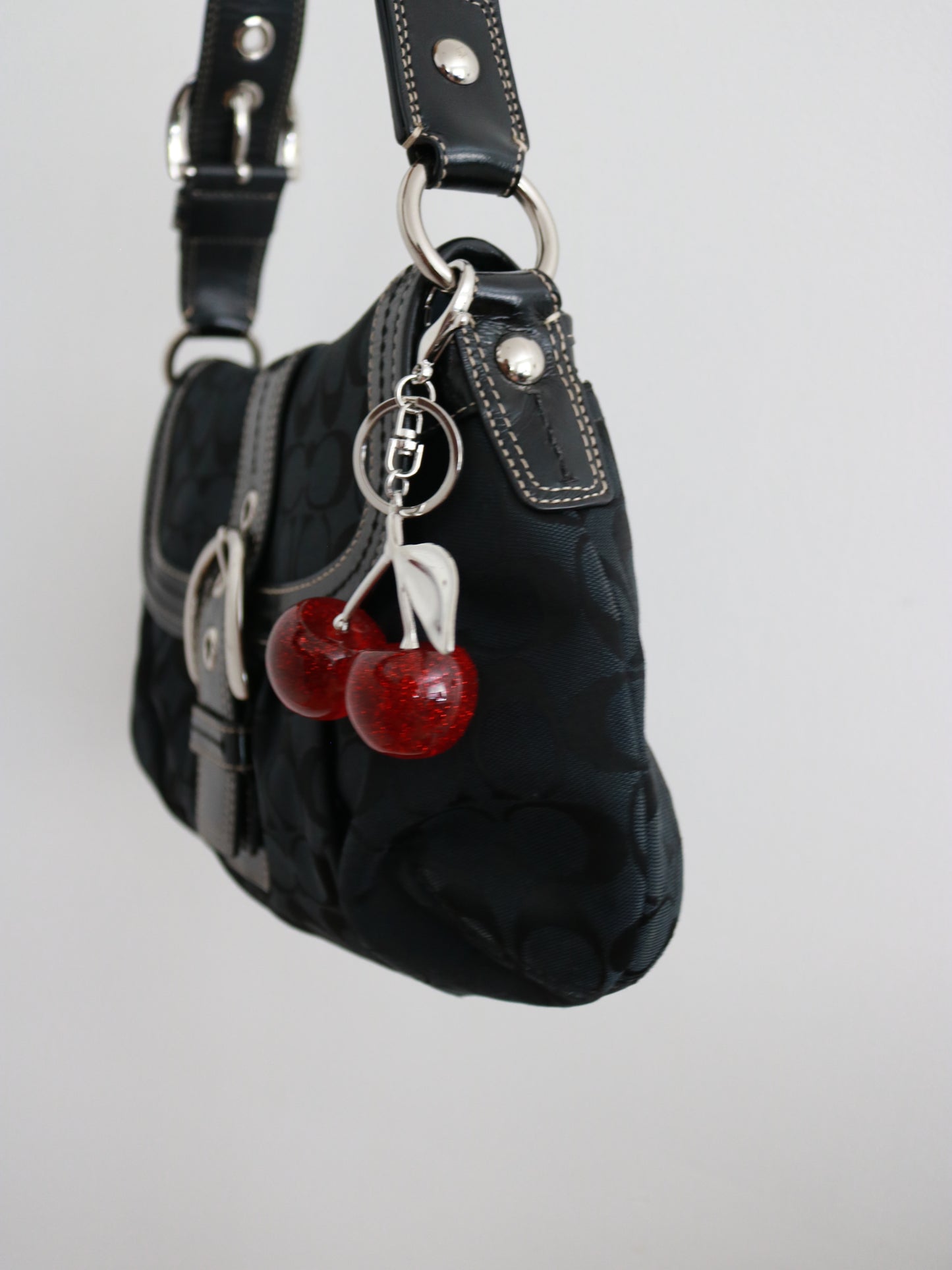 Coach Black Signature Soho Sufflette Bag