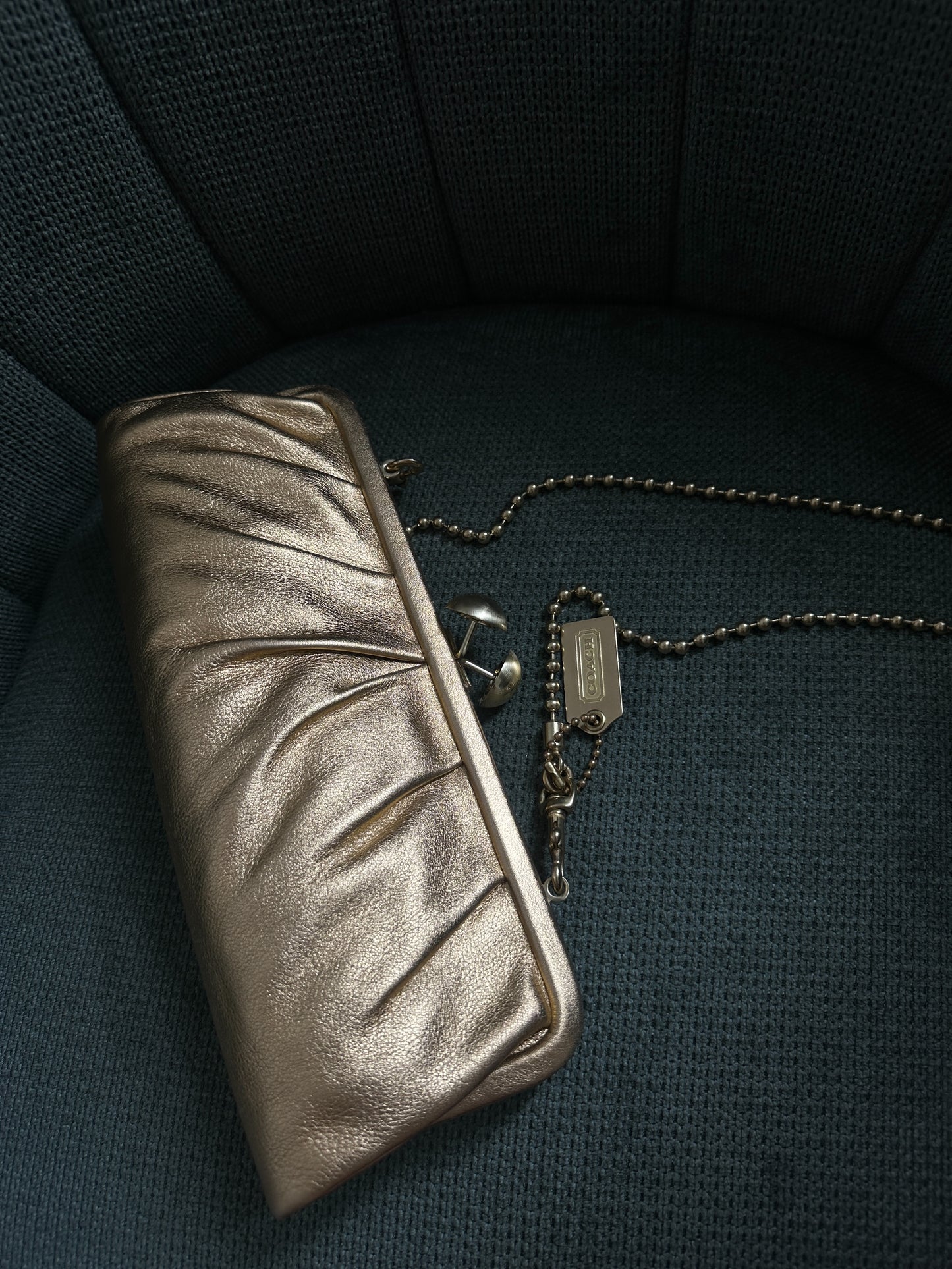 Coach Gold Clasp Clutch