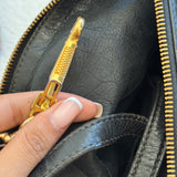 Rare Miu Miu Black Vitello Leather Bag