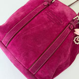 Coach Pink Suede Tote Bag