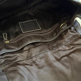 Coach Brown Signature Turnlock Ergo Flap Bag
