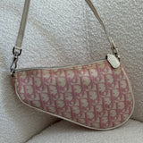 Pink Dior Saddle Trotter Shoulder Bag