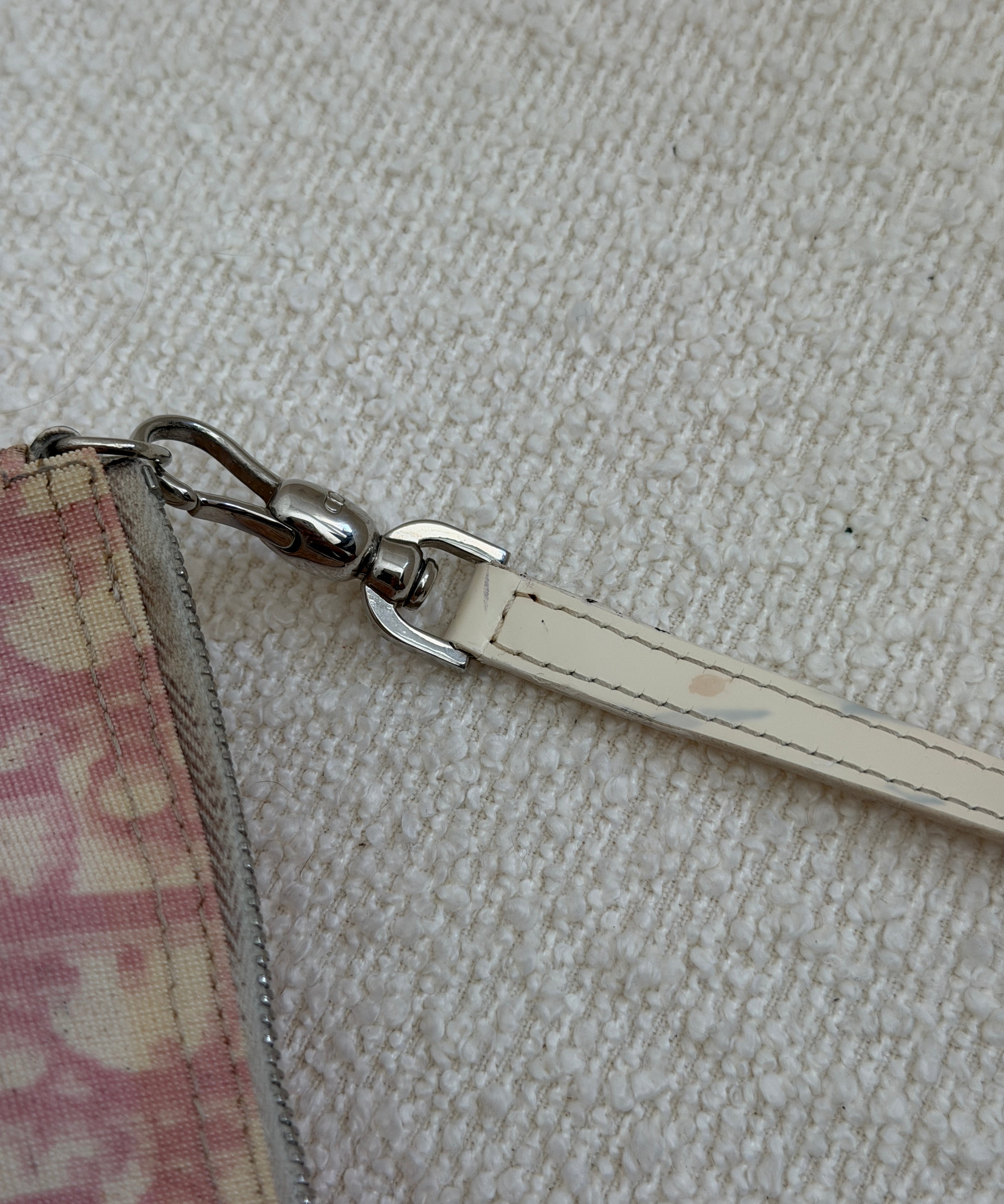 Pink Dior Saddle Trotter Shoulder Bag