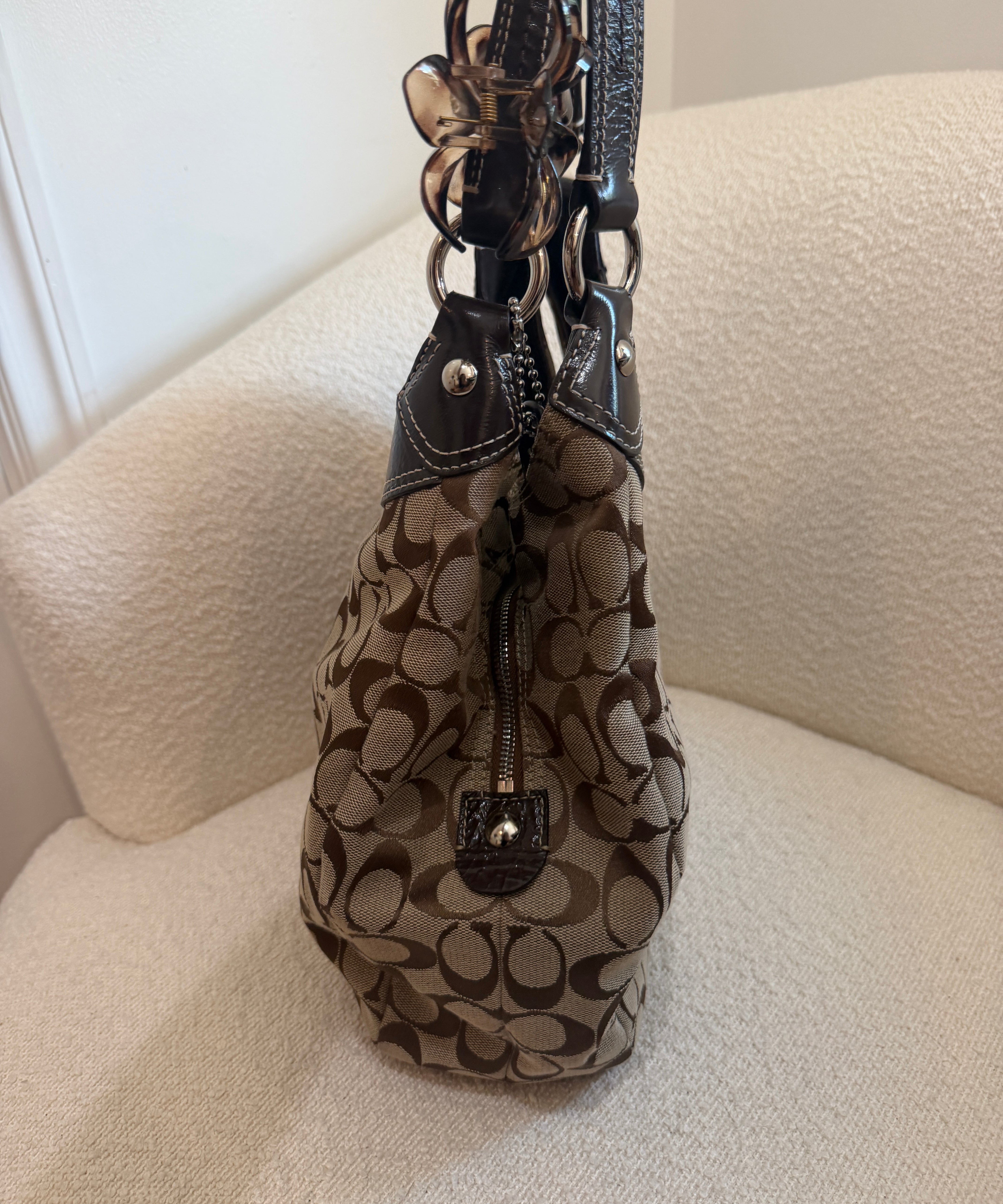 Brown Coach Signature Soho Lynn Bag