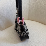 Coach Grey Canvas Demi Hamptons Buckle Bag