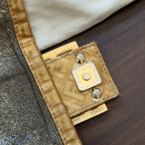 Fendi FF Gold Mini Mamma Baguette Shoulder Bag