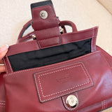Coach White Mini Boston Satchel Bag