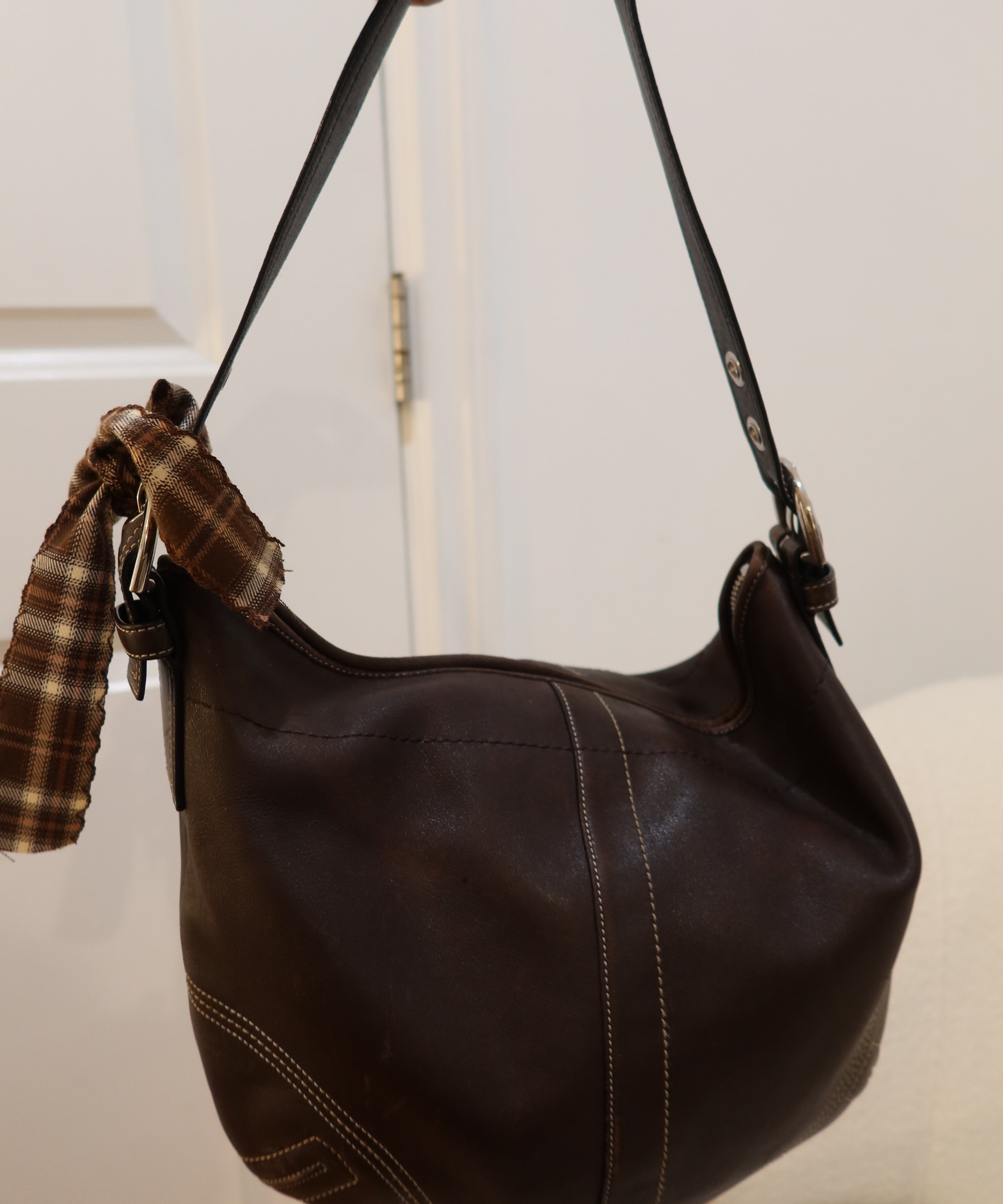 Coach Brown Leather Hobo Bag