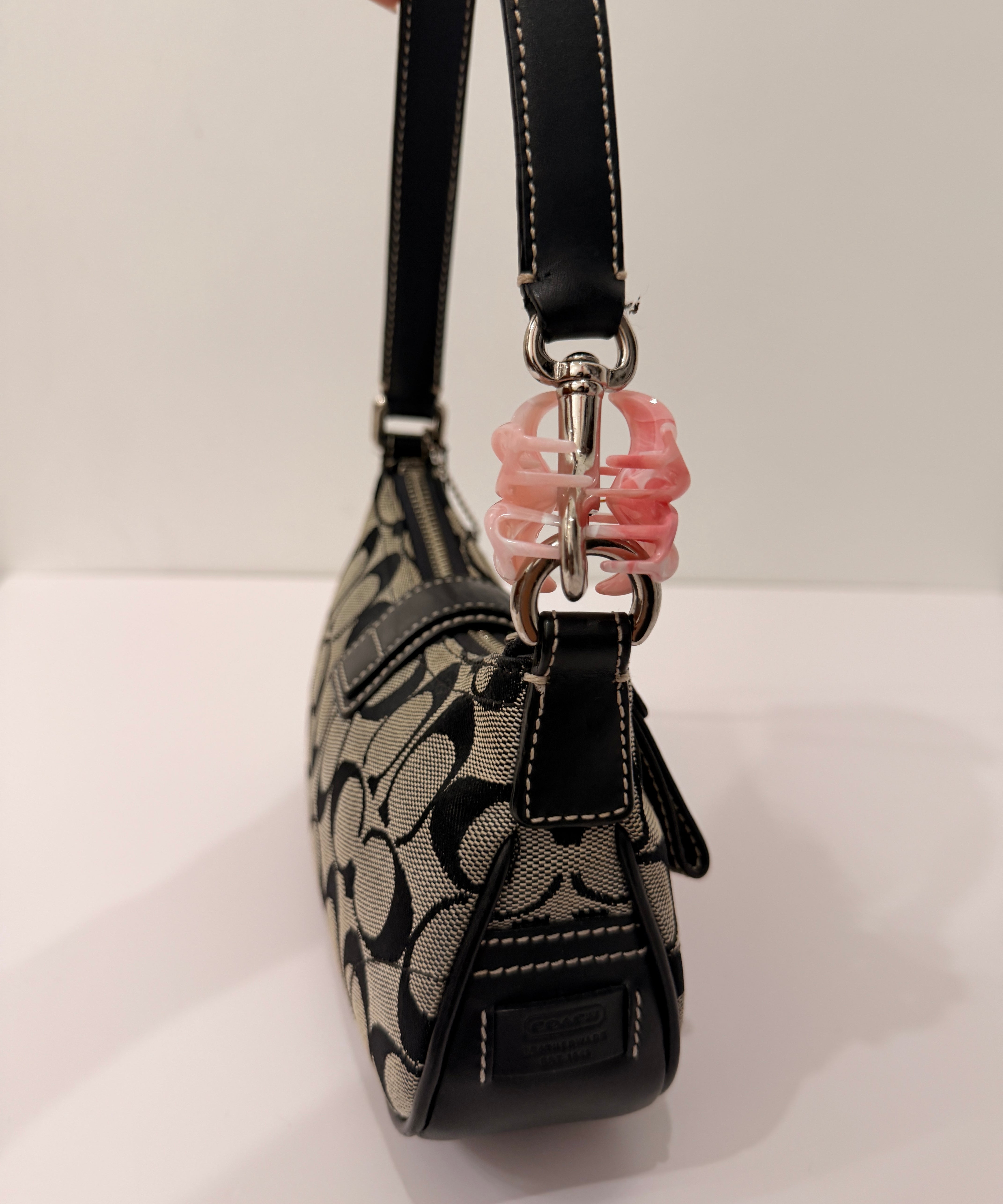 Coach Grey Signature Demi Hamptons Bag